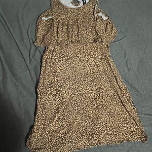 Agnes & Dora Leopard Tunic Dress